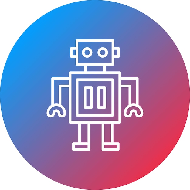 robot icon vector image can be used for research and science