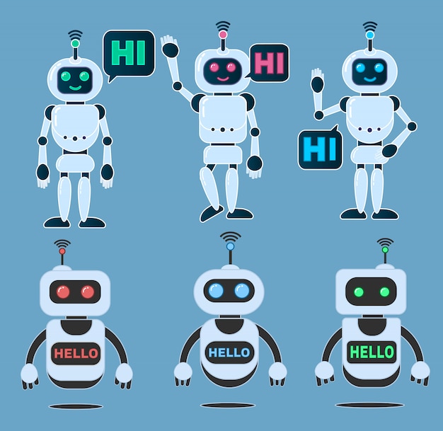 robot innovation technology science science fiction design 3d vector illustration. 
