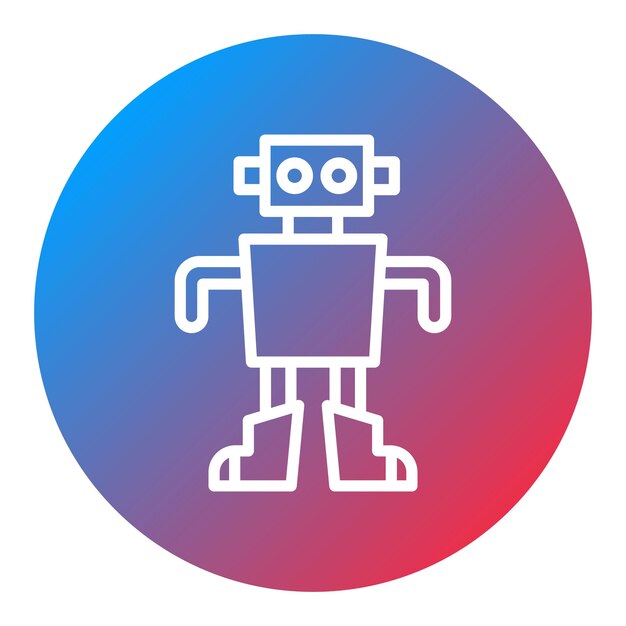 robot toy icon vector image can be used for robotics