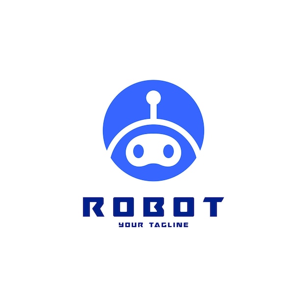 robotic logo design template