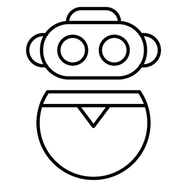 Robotics Vector Illustration Style