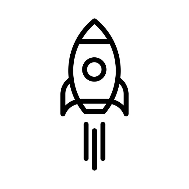 Rocket Icon Vector Design Template
