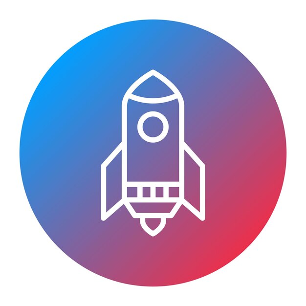Rocket icon vector image Can be used for Airplane