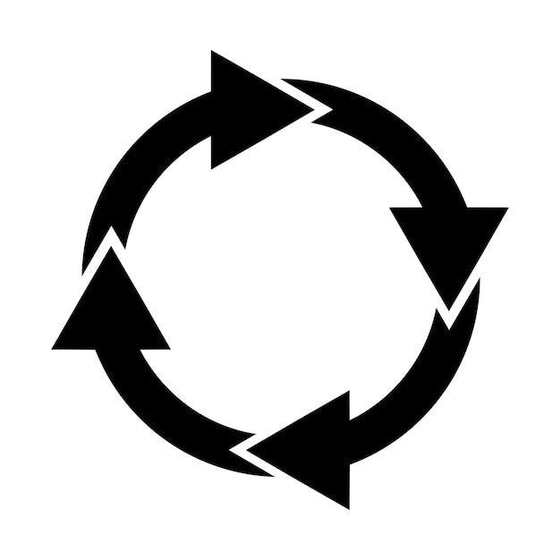 rotate arrow icon design vector template