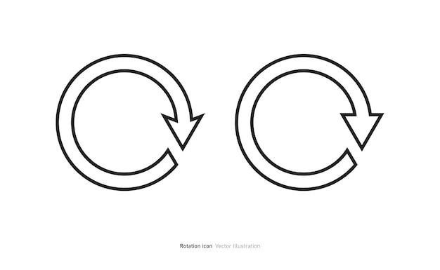 Rotation icon design Repeat or reload symbol vector illustration