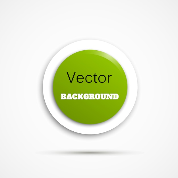 Round button on white background