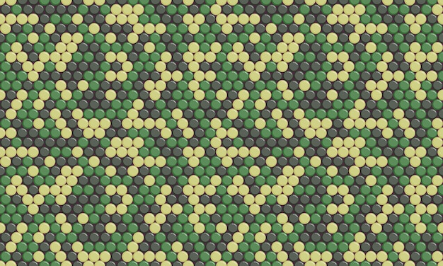 Round dotted pattern with geometric simplicity Ideal for textile fabrics wallpaper or poster prints Abstract vector design for seamless backgrounds