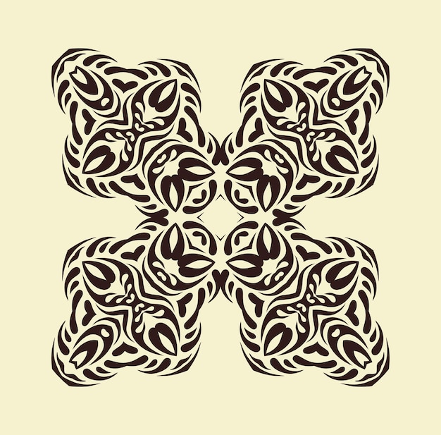 Round ornament pattern Geometric ornament made in vector