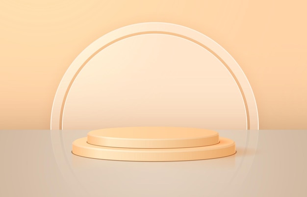 Round platform podium for presentation of your product Vector illustration