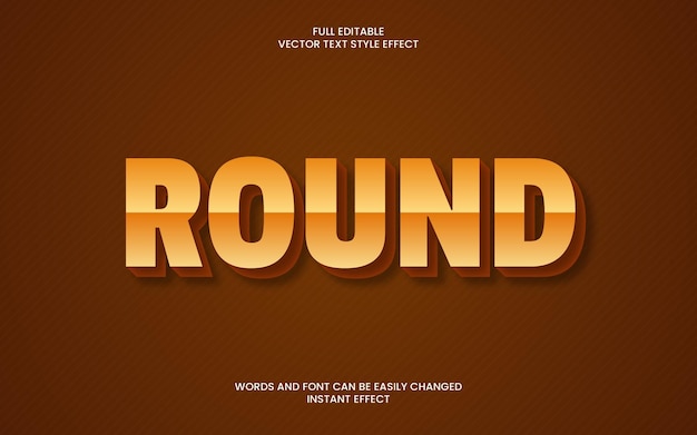 round text effect