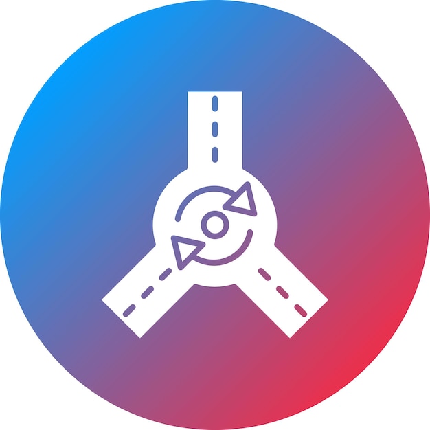 Roundabout icon vector image Can be used for Map and Navigation