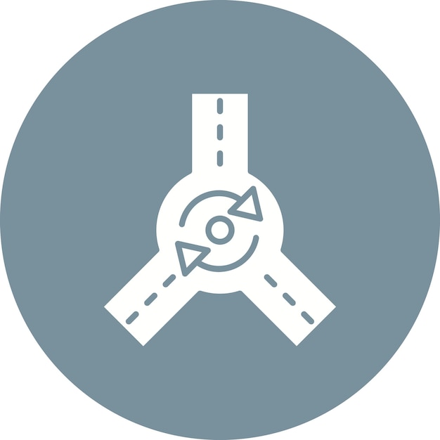 Roundabout vector icon Can be used for Map and Navigation iconset