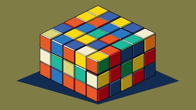 rubiks cube vector graphics illustration EPS source file format lossless scaling icon design