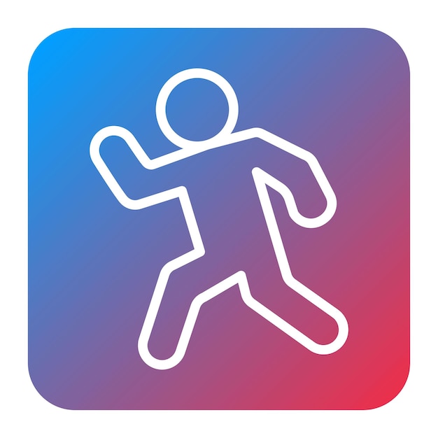 Runner Silhouette icon vector image Can be used for Marathon