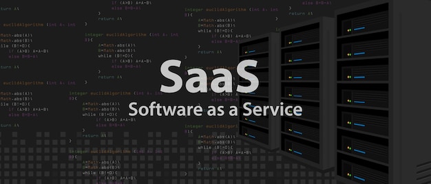 SaaS Software as a service code line of programming internet application
