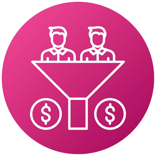 Sales Funnel Icon Style