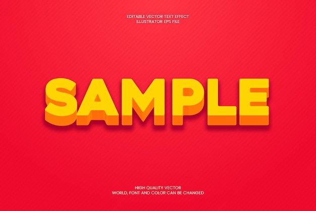 sample text style effect