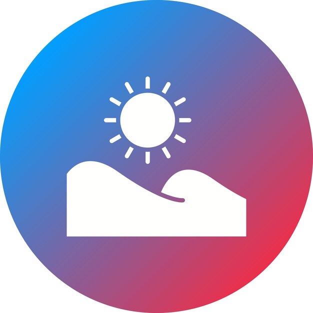 Sand Dune icon vector image Can be used for In The Wild