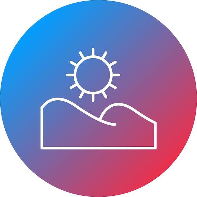 Sand Dune icon vector image Can be used for In The Wild