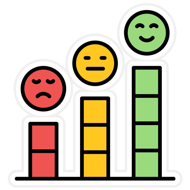 satisfied customers icon vector image can be used for web store