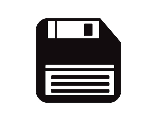 save Icon vector Simple flat symbol Perfect Black pictogram illustration on white background