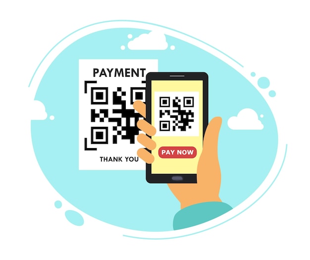 Scan the QR code with the phone smartphone in hand people use smartphone