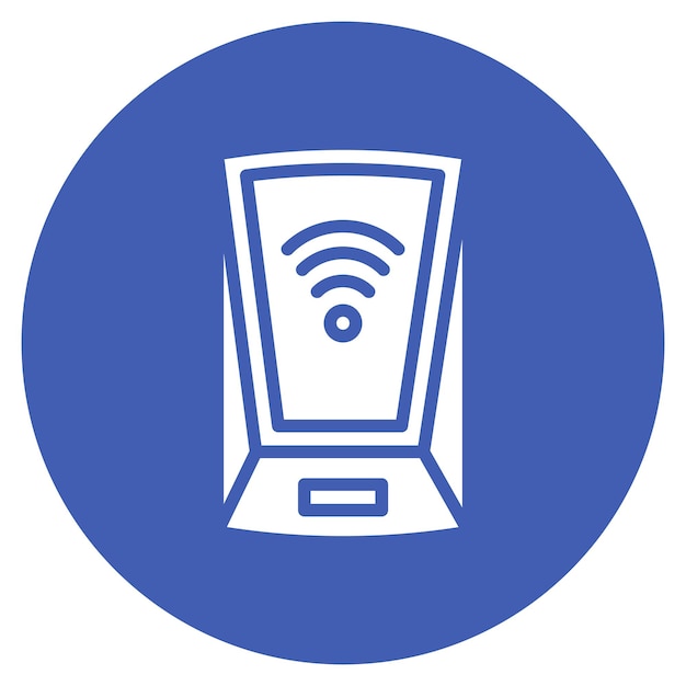 scanning device icon vector image can be used for biometrics