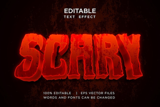 SCARY TEXT EFFECT IN HALLOWEEN EVENT