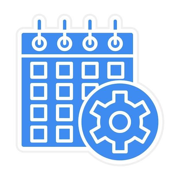 schedule icon vector image can be used for project management