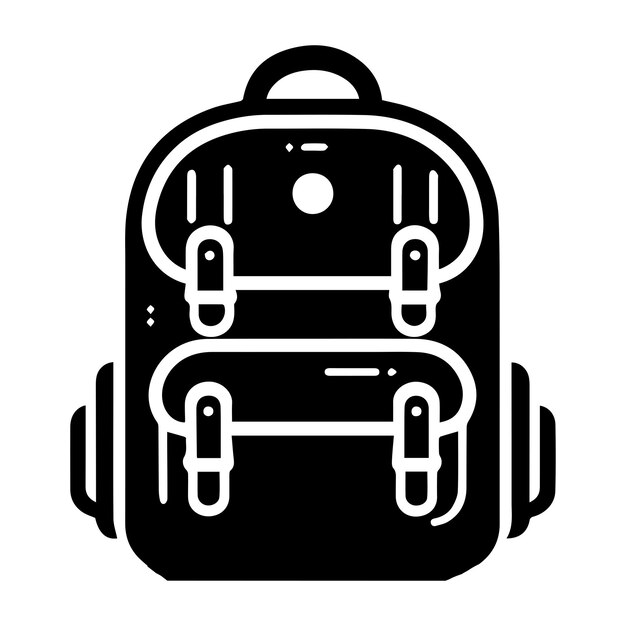 School backpack black vector
