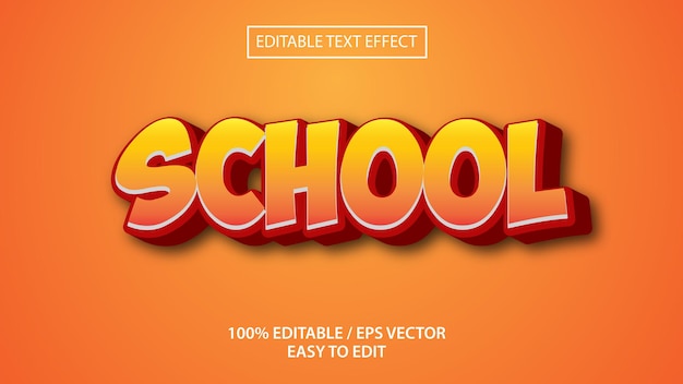 School Eps Premium text effects