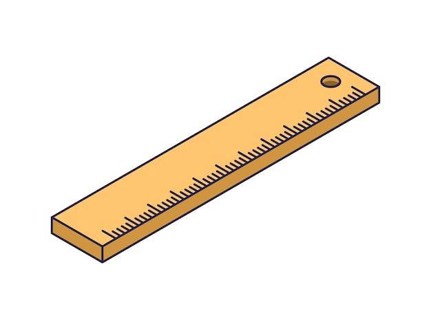 school line isometric simple icon back to school concept 3d symbol concept