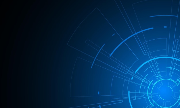 Sci fi futuristic user interface HUD Technology abstract background Vector illustration