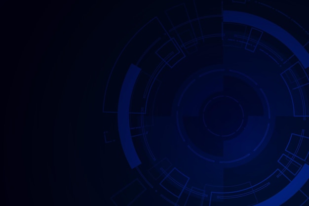 Sci fi futuristic user interface HUD Technology abstract background Vector illustration