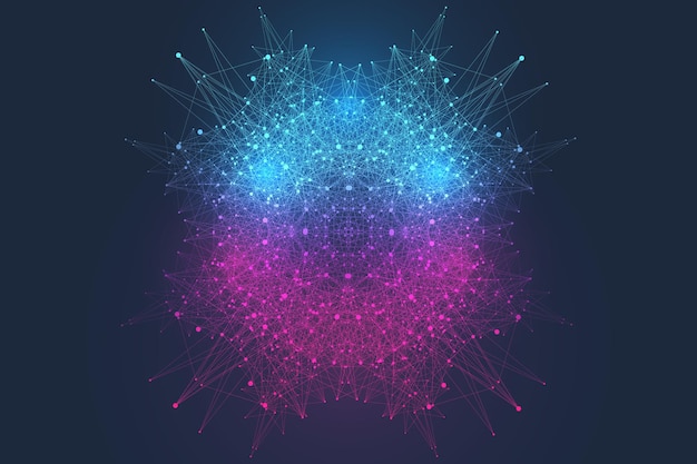 Scientific illustration quantum computer technology