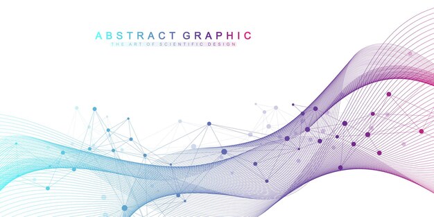 Scientific vector illustration genetic engineering and gene manipulation concept dna helix dna stran