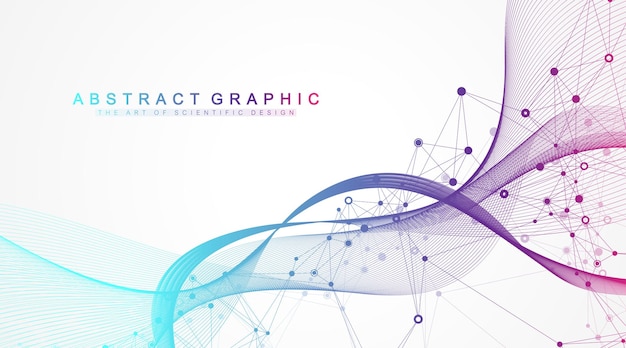 Scientific vector illustration genetic engineering and gene manipulation concept dna helix dna stran