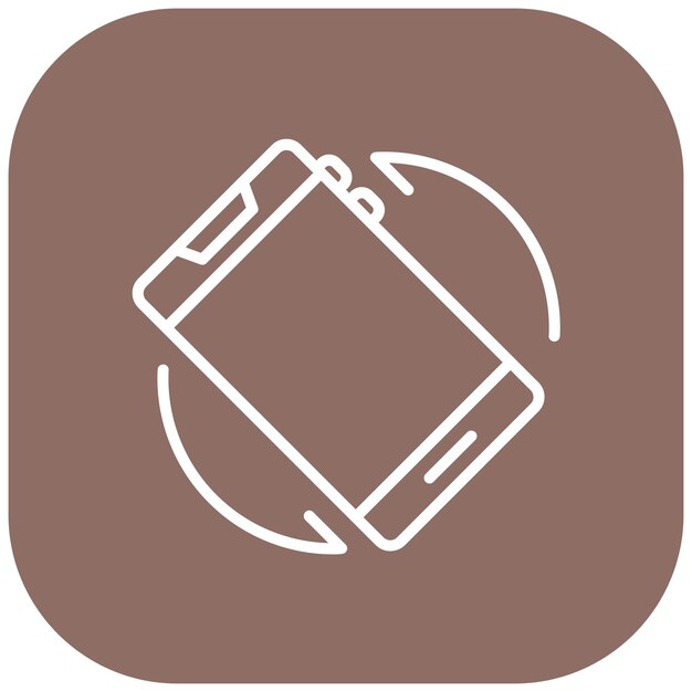 Screen Rotation Vector Illustration Style