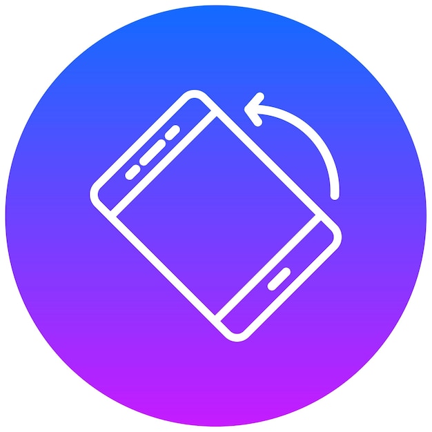 Screen Rotation Vector Illustration