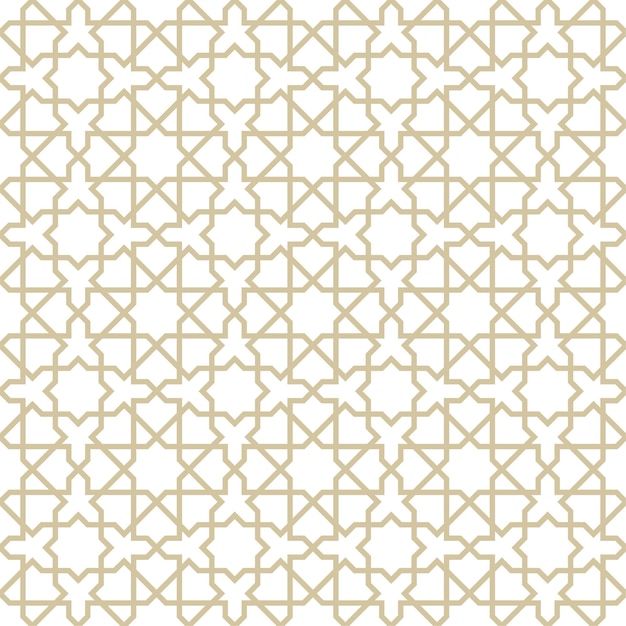 Seamless abstract geometric pattern in Islamic style