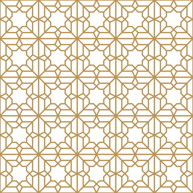 Seamless abstract geometric pattern in Islamic style