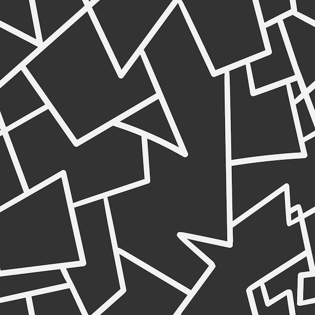 Seamless abstract pattern on black background Vector wallpaper Graphic contour striped ornament