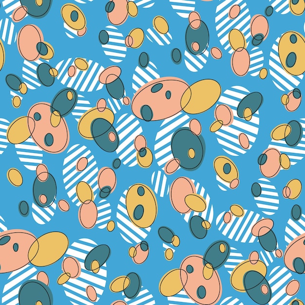 Seamless abstract Vintage background in sixties style