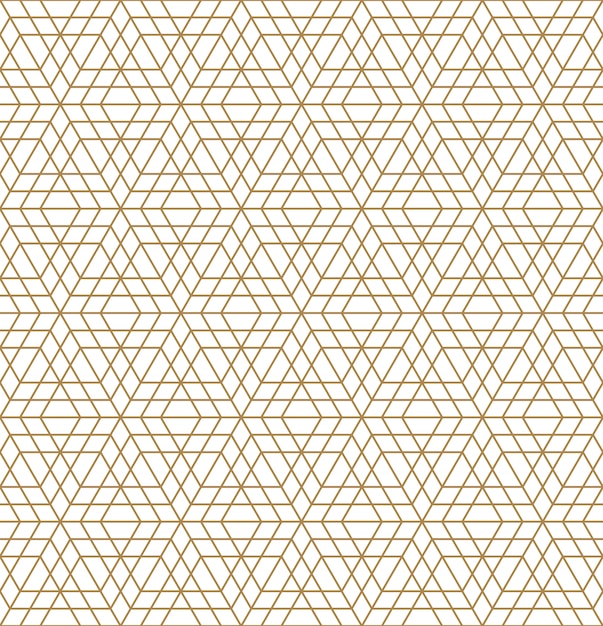 Seamless arabic geometric ornament in brown color.
