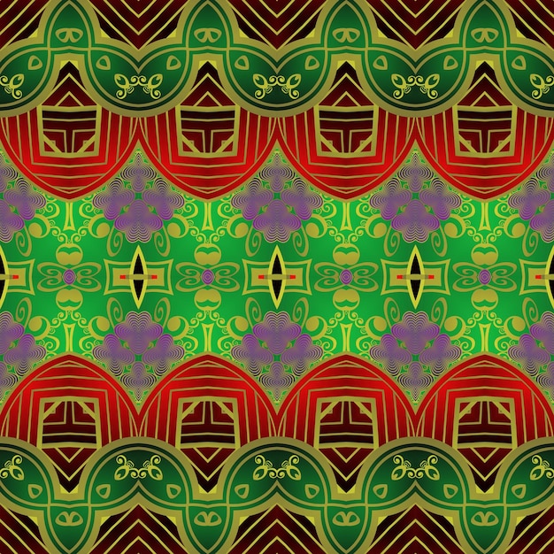Seamless background pattern with a variety of multicolored lines