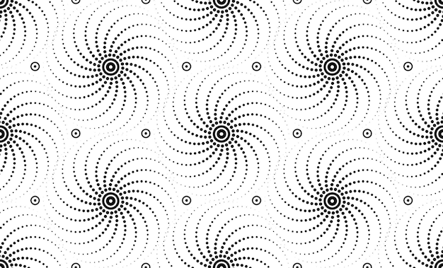 seamless circle halftone spiral pattern background. radial speed lines in circle form. fireworks