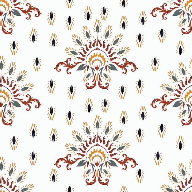 seamless floral pattern on a white background