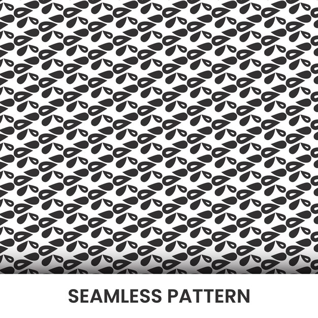 Seamless floral pattern with organic shape