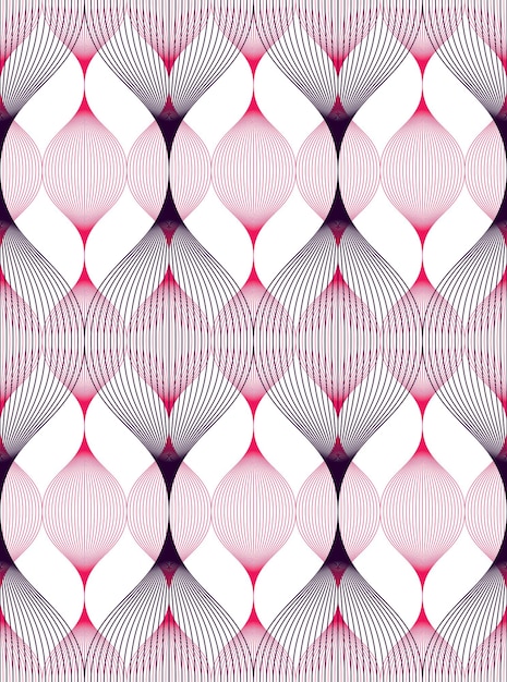 Seamless geometric pattern. Geometric simple fashion fabric print. Vector repeating tile texture. Wavy curve shapes trendy repeat motif. Usable for fabric, wallpaper, wrapping, web and print.