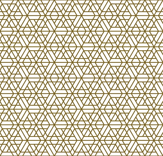 Seamless geometric pattern in arabic craft style Zellij